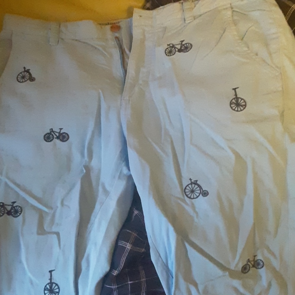Preppy pants bicycle